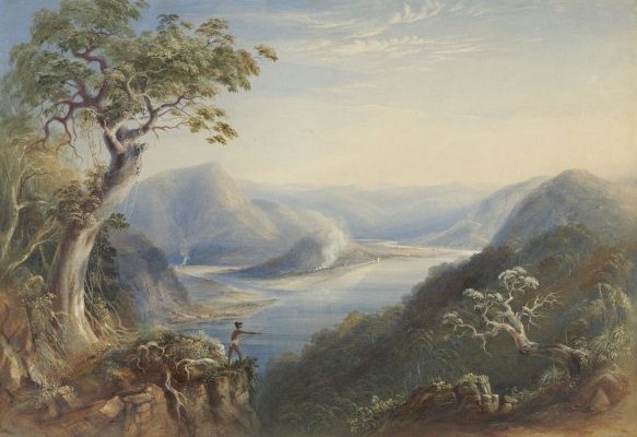 Hawkesbury River near Wisemans Ferry by Conrad Martens, 1801-1818, Courtesy of National Library of Australia 